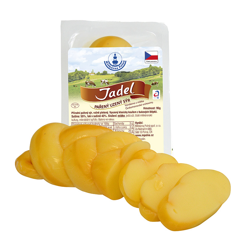 obrázek Jadel přírodní pařený uzený ručně pletený sýr 105&nbsp;g